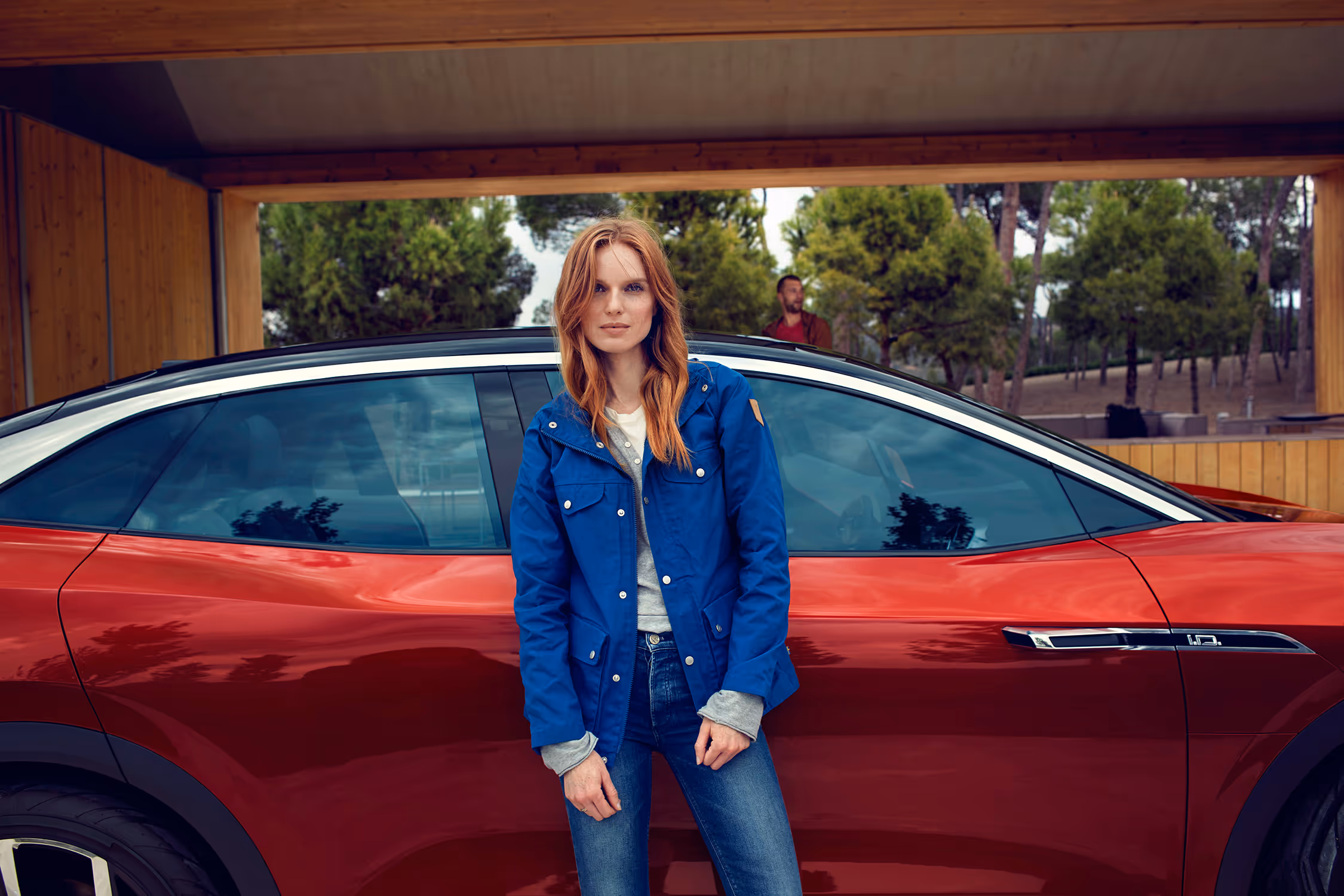Volkswagen ID. mit Model — Bildwelt des New Brand Design