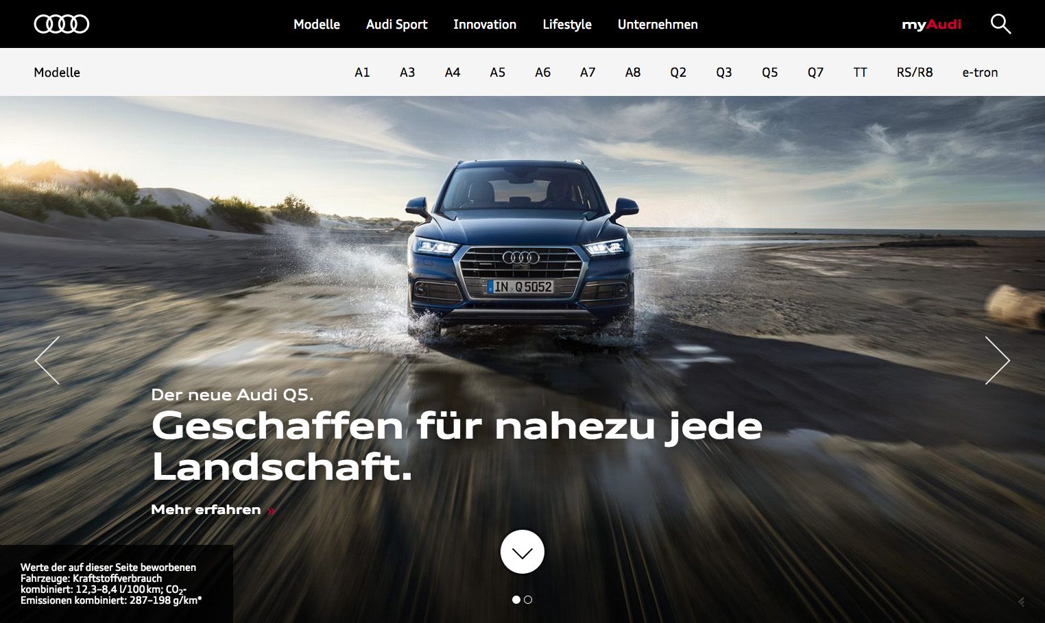 audi.com — modules
